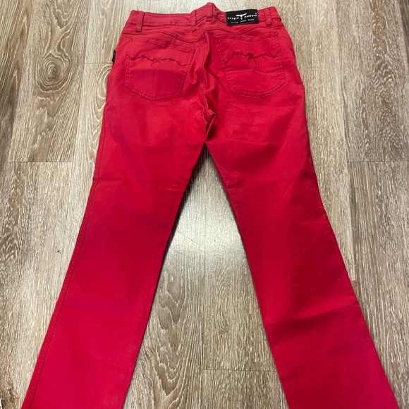 Sergio Valente Denim - VINTAGE SERGIO VALENTE RED SPANDEX SKINNY JEANS SIZE 32x32